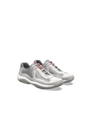 Prada America's Cup Strap Sneakers, Personalized - White