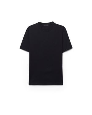 Prada Stretch Cotton T-Shirt - Blue