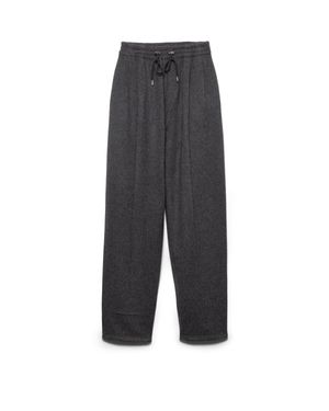 Prada Wool And Cashmere Pants - Gray
