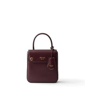 Prada Carry Mini Leather Handbag - Purple
