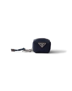 Prada Speedrock Re-Nylon Keychain Charm - Blue