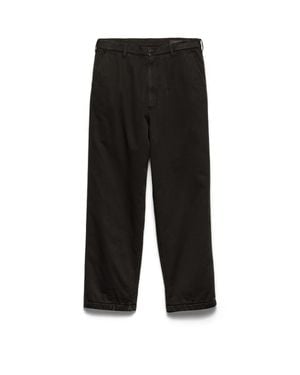 Prada Cotton Trousers - Black