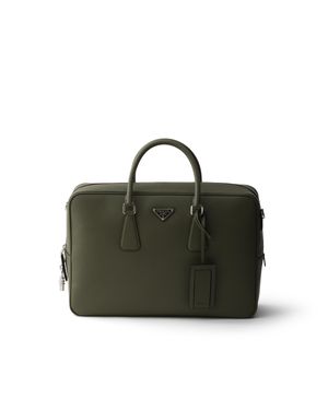 Prada Saffiano Leather Work Bag, Loden - Green