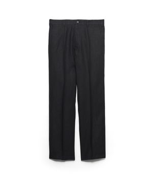 Prada Linen Trousers - Black