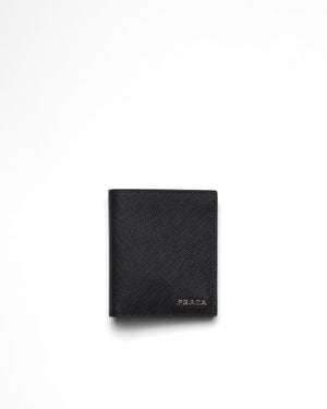 Prada Saffiano Leather Wallet - White