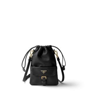 Prada Nappa Leather Pouch - Black
