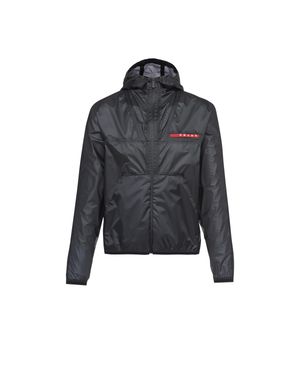 Prada Ripstop Hooded Jacket - Blue