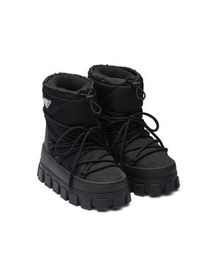 Prada Winter Nylon Platform Boots - Black