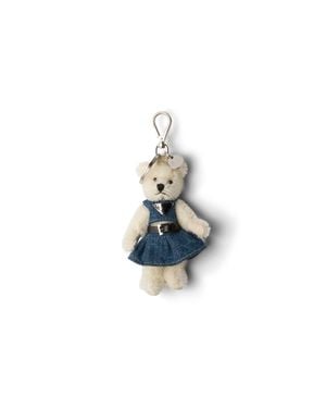 Prada Teddy-Schlüsselanhänger, Damen - Blau