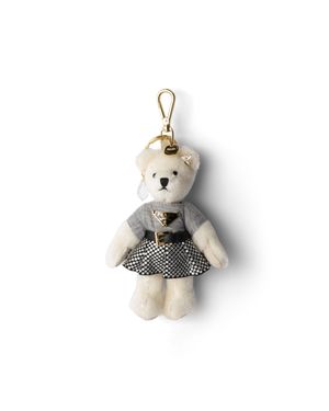 Prada Teddy Key Ring Charm - White