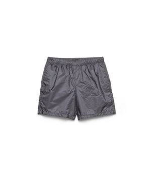 Prada Re-Nylon Swim Trunks - Grey