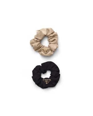 Prada Re-Nylon Hair Bands, /Cameo - White