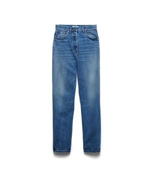 Prada Wide-Leg Denim Jeans - Blue