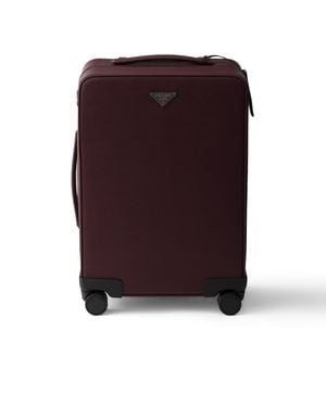 Prada Saffiano Leather Trolley - Purple
