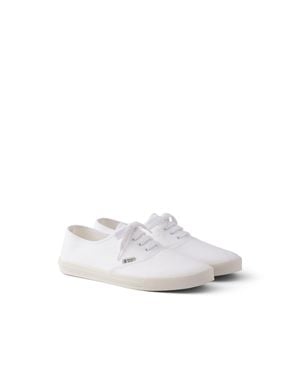 Prada Drill Fabric Trainers, Size 5 - White