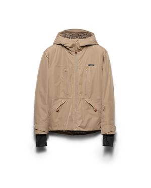 Prada Technical Hooded Jacket - Natural