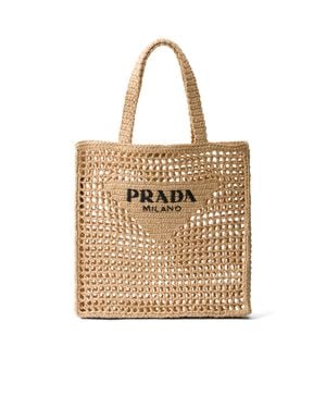 Prada Crochet Tote Bag, Natural
