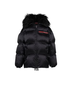 Prada Technical Re-Nylon Down Jacket - Black