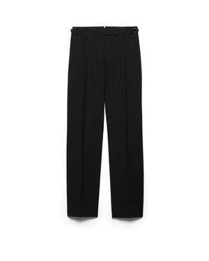 Prada Light Wool Trousers - Black