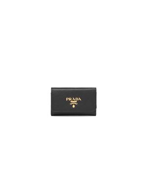 Prada Saffiano Leather Key Case - White