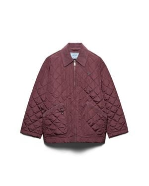 Prada Re-Nylon Blouson Jacket - Purple
