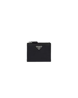 Prada Small Saffiano Leather Wallet - White