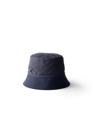 Prada Cotton Bucket Hat - Blue