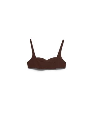 Prada Crepe De Chine Top, Cocoa - Brown