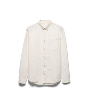 Prada Chambray Shirt, Ecru - White