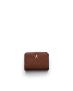 Prada Kleine Geldbörse Aus Leder, Damen - Braun
