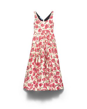 Prada Soft Poplin Dress - Red