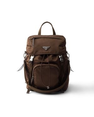Prada Re-Nylon Backpack - Brown