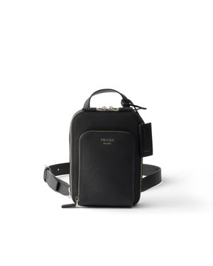 Prada Rucksack Aus Saffiano-Leder, Herren - Schwarz