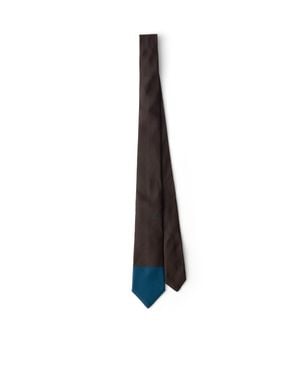 Prada Silk Tie - White