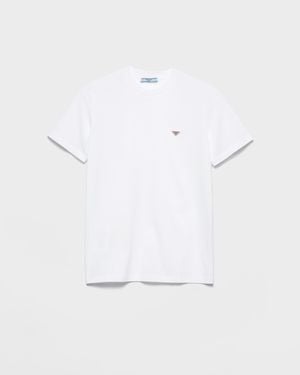 Prada Cotton Jersey T-Shirt - White