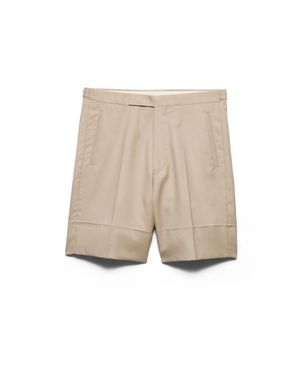 Prada Cotton Bermudas - Natural