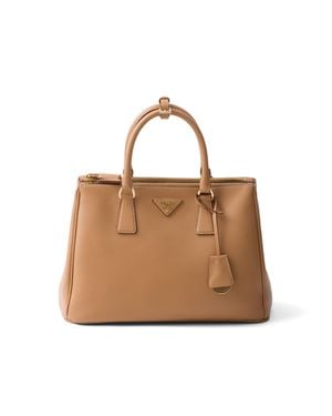 Prada Galleria Large Leather Bag - Natural