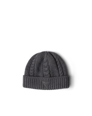 Prada Wool Beanie - Gray
