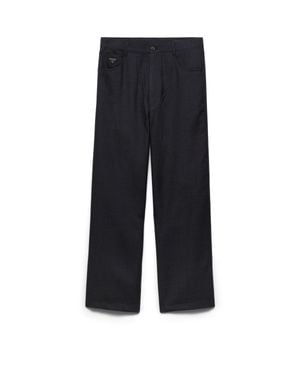 Prada Hose Aus Wolle, Herren, Größe - Blau