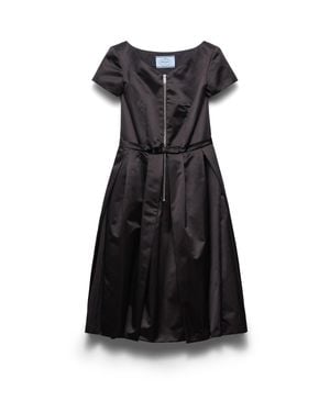 Prada Duchesse Silk Dress - Black
