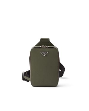 Prada Brique Saffiano Leather Bag - Green