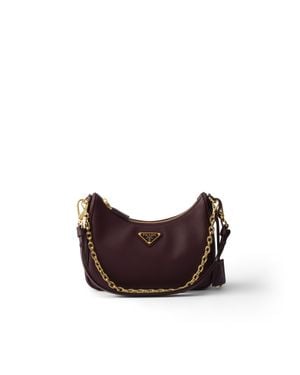 Prada Re-Edition Mini Saffiano Leather Bag - Brown