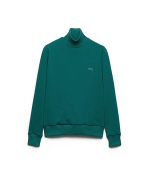 Prada Technical Fabric Turtleneck Sweatshirt - Green