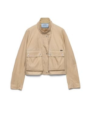 Prada Washed Re-Nylon Jacket - Natural
