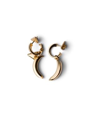 Prada Boucles D'Oreilles Eternal Pop Charms Femme - Blanc