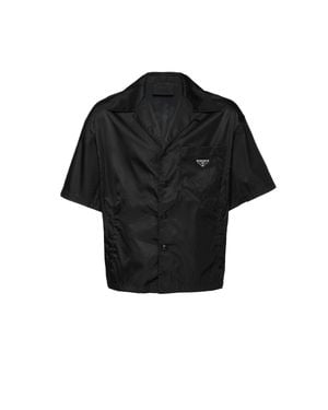 Prada Re-Nylon Short-Sleeved Shirt - Black
