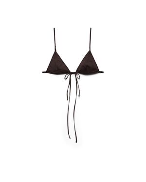 Prada Stretch Poplin Bra - White