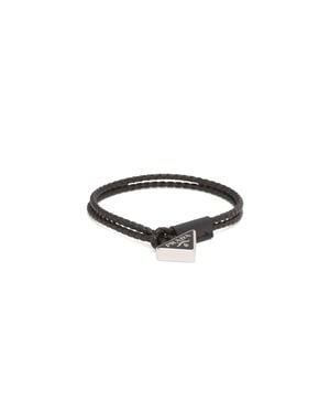 Prada Plaited Nappa Bracelet - Blue