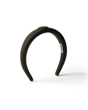 Prada Headband Aus Re-Nylon, Damen - Schwarz