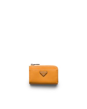 Prada Saffiano Leather Key Case - Orange